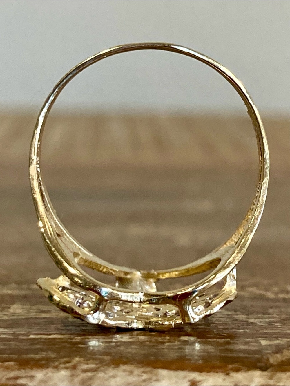 14K Gold Heart Ring “I Love You” White and Yellow Gold Size 9 - Picture 12 of 17